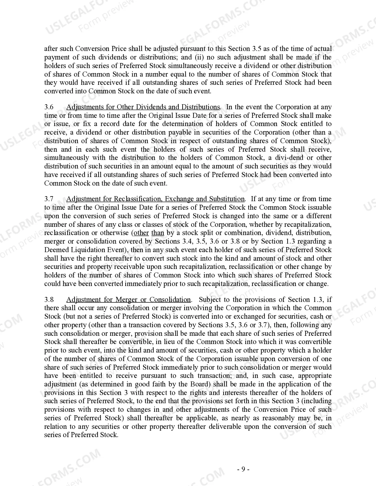 Preview Restated Certificate of Incorporation