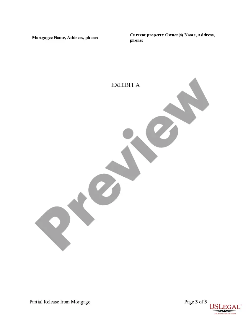 Get Partial Release of Property From Mortgage by Corporate Holder Preview Partial Release of Property From Mortgage by Corporate Holder