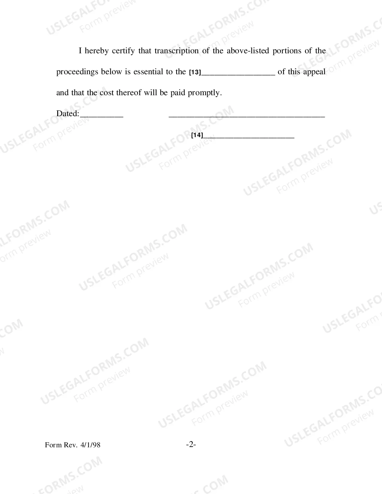 Preview Directions