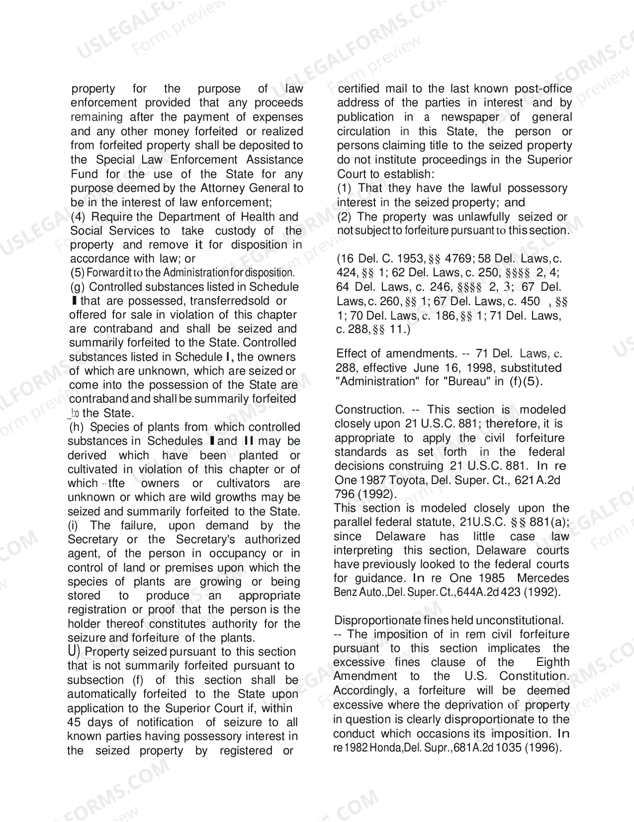 Preview Return of Property Petition with Instructions