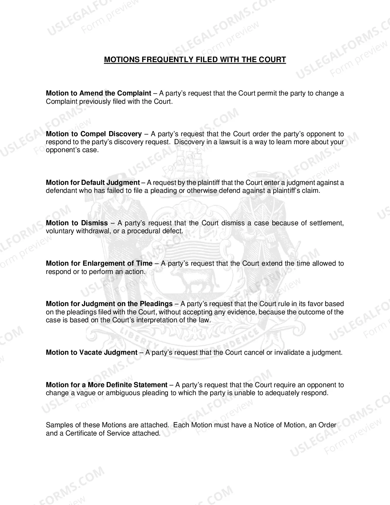 Preview How to Prepare a Civil Motion