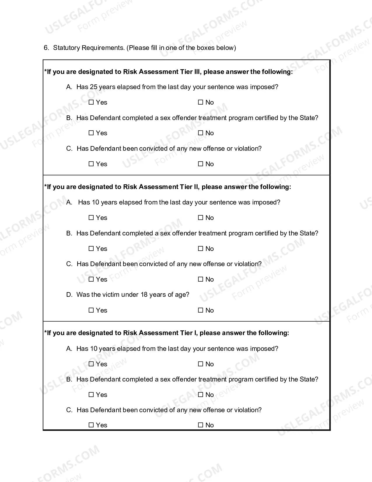 Preview Sex Offender Tier Redesignation or Relief