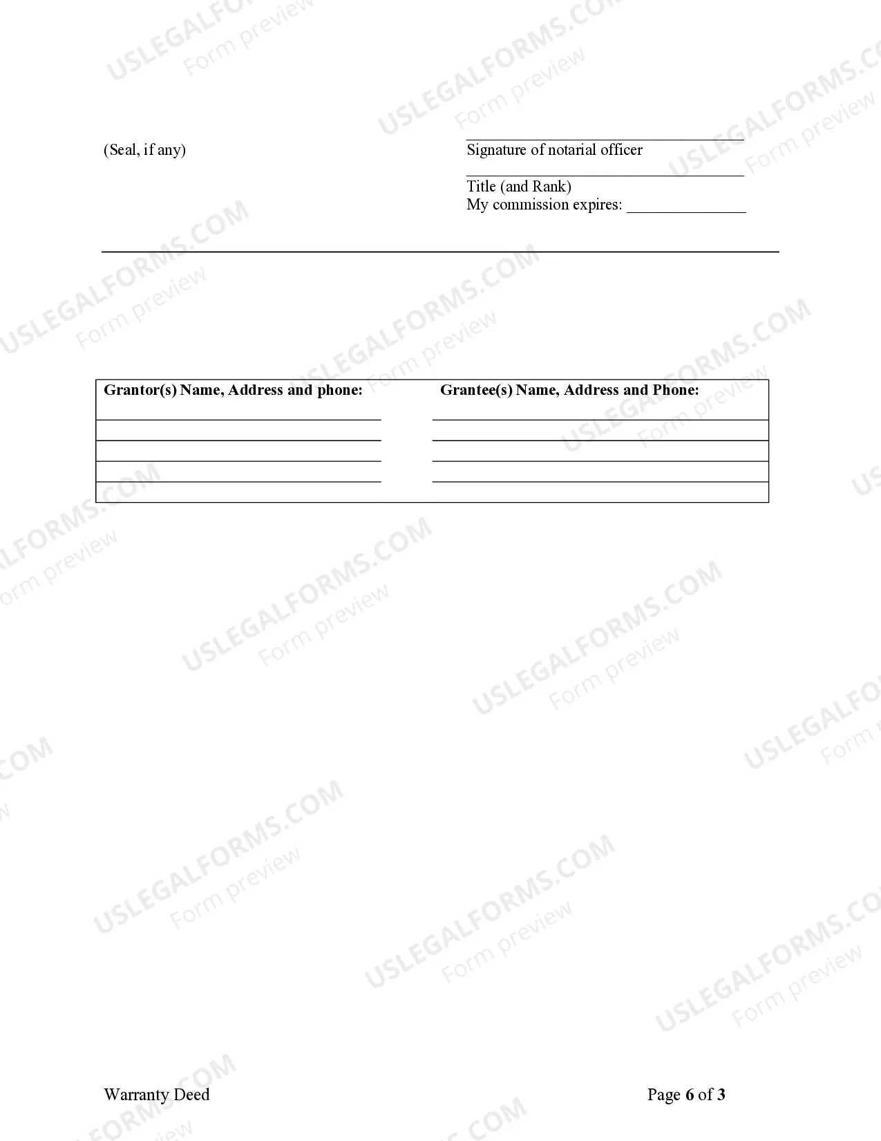 Preview Warranty Deed for Parents to Child with Reservation of Life Estate