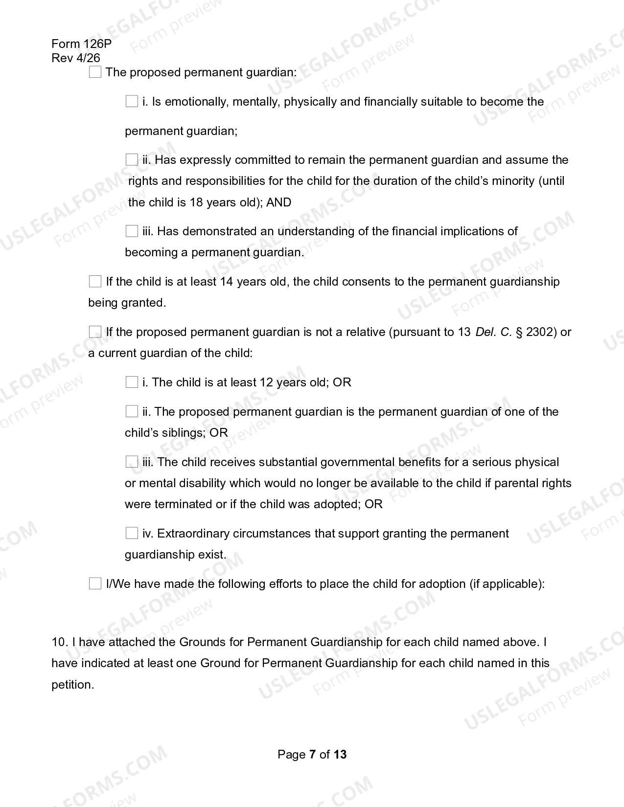 Preview Petition For Guardianship Or Permanent Guardianship of A Minor Order of Reference