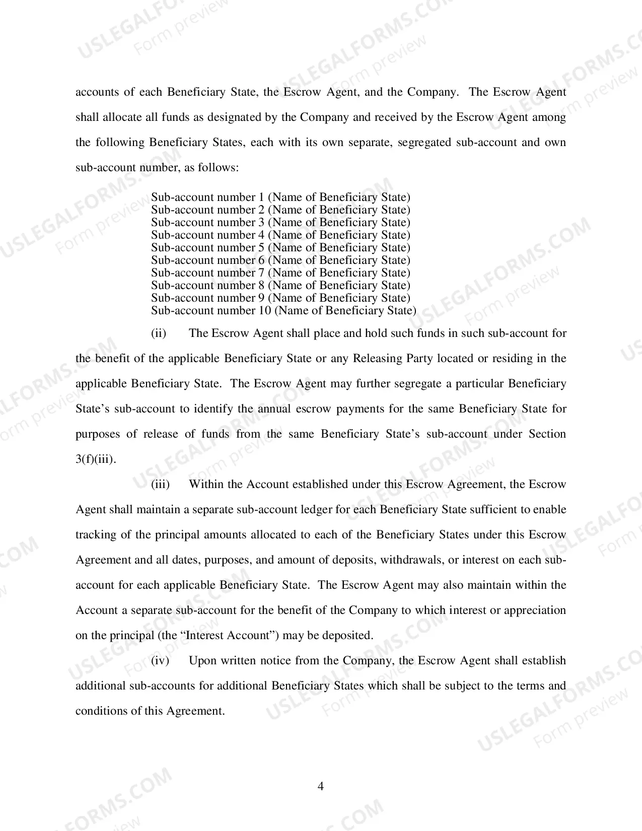 Preview Model Escrow Agreement revised 6/23/06
