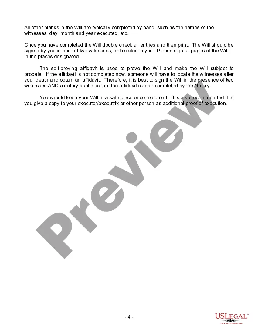 Preview Mutual Wills Package with Last Wills and Testaments for Married Couple with Adult Children