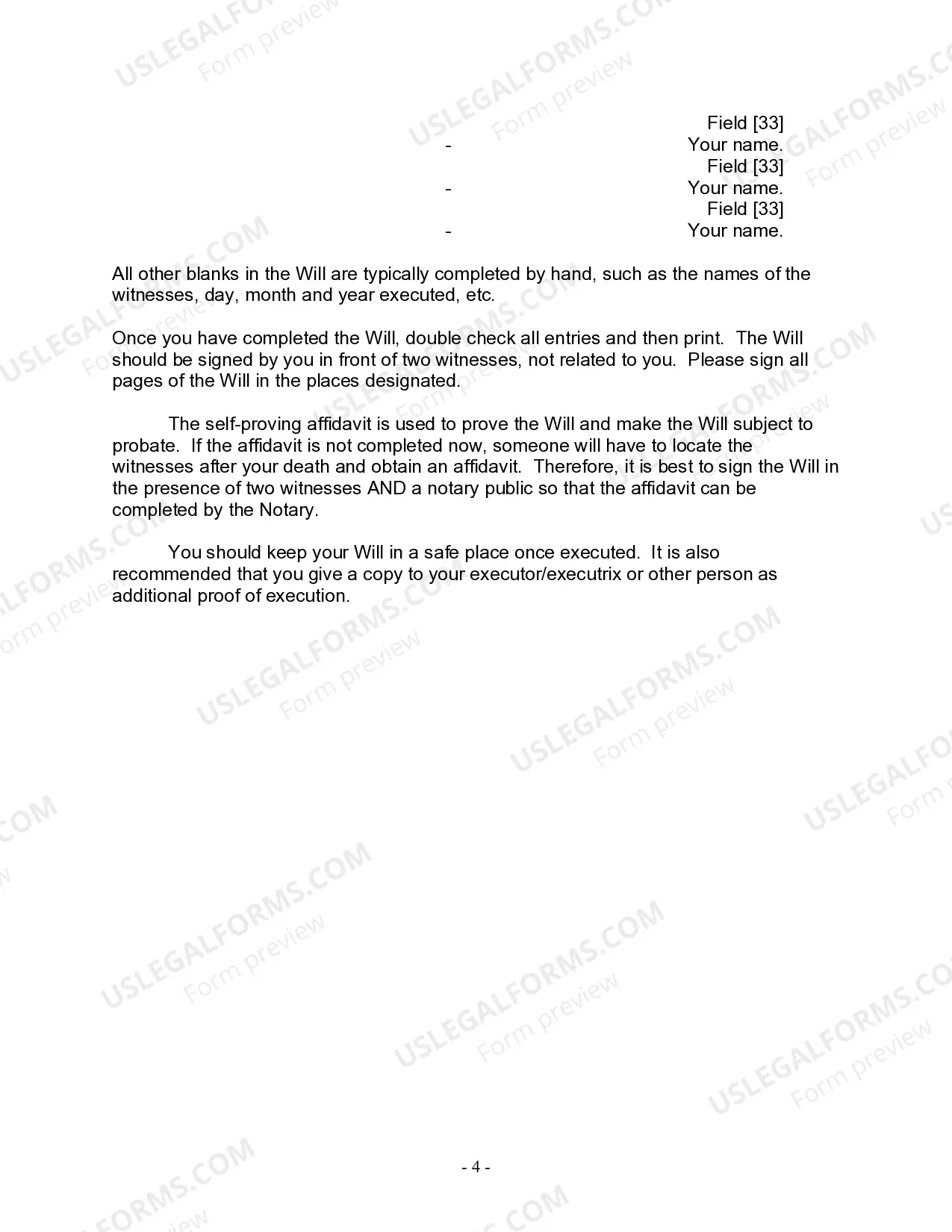 Preview Mutual Wills package with Last Wills and Testaments for Married Couple with No Children