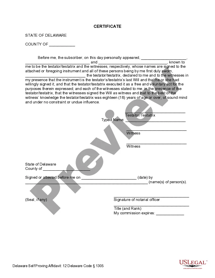 Preview Last Will and Testament with All Property to Trust called a Pour Over Will