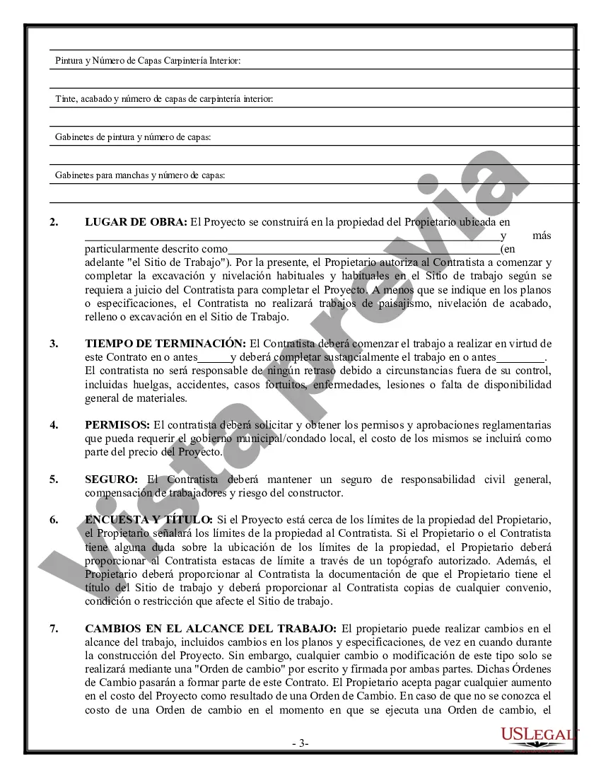 Preview Contrato de pintura para contratista