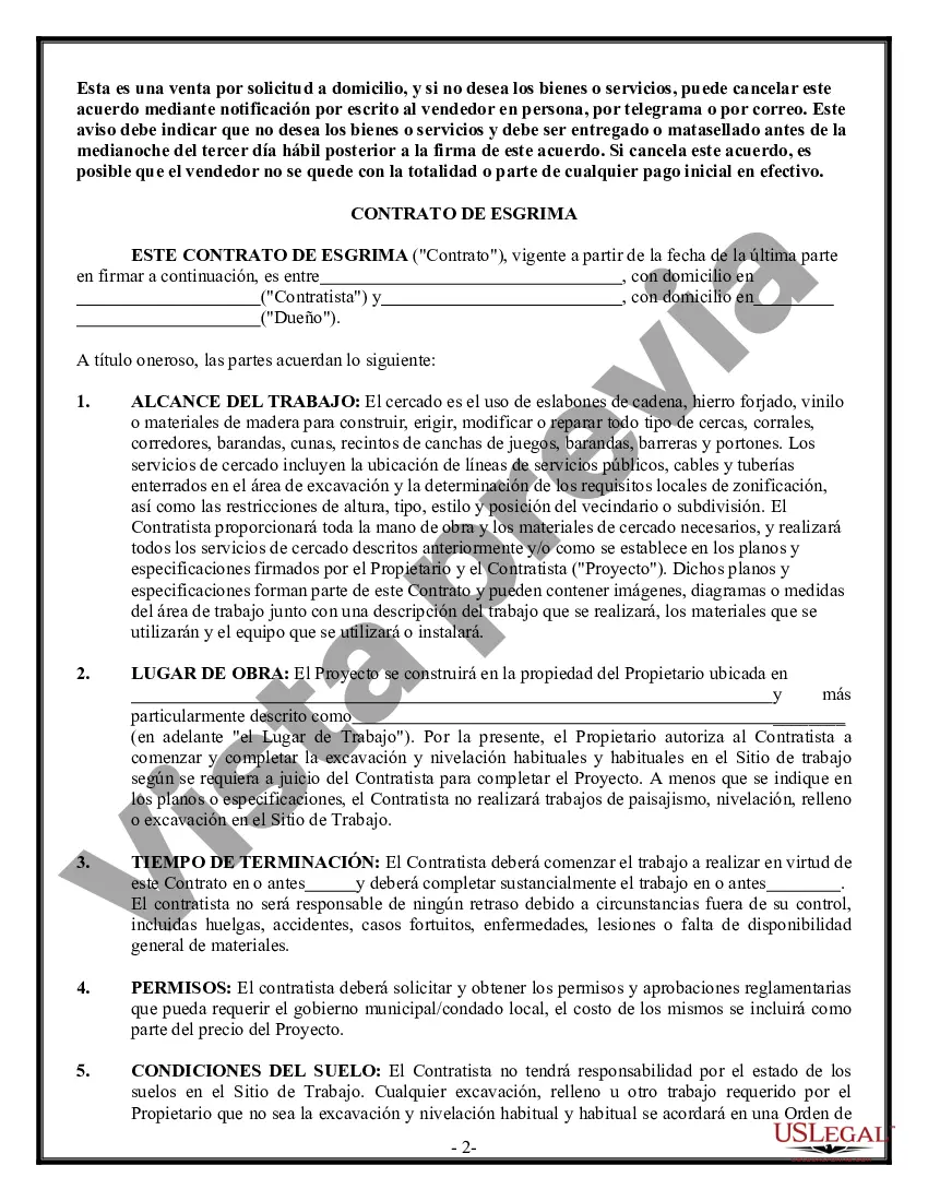 Preview Contrato de esgrima para contratista