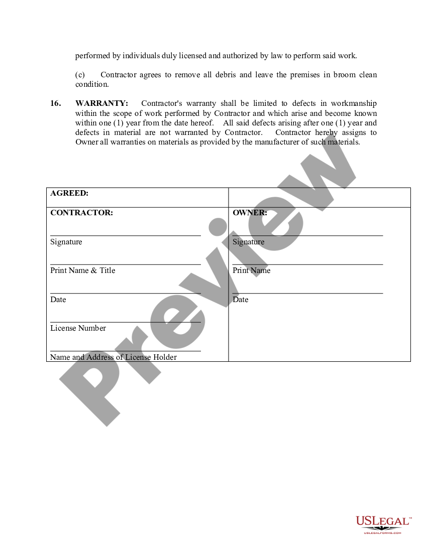 Florida Fencing Contract for Contractor - Fence Contract Template | US ...