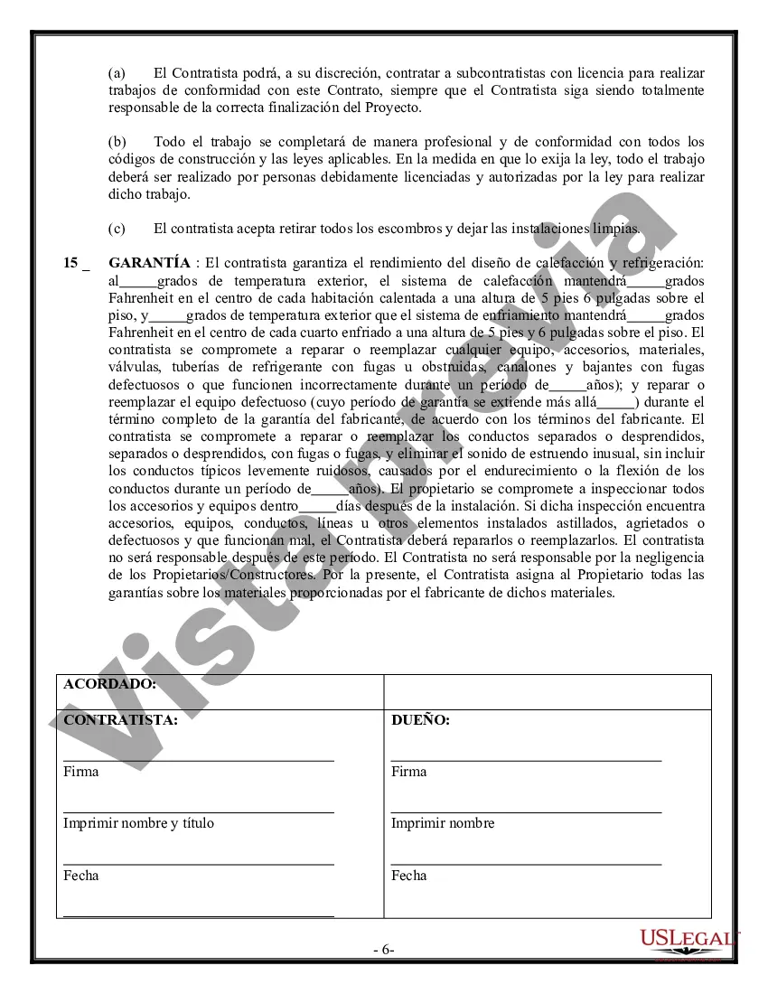 Preview Contrato HVAC para contratista