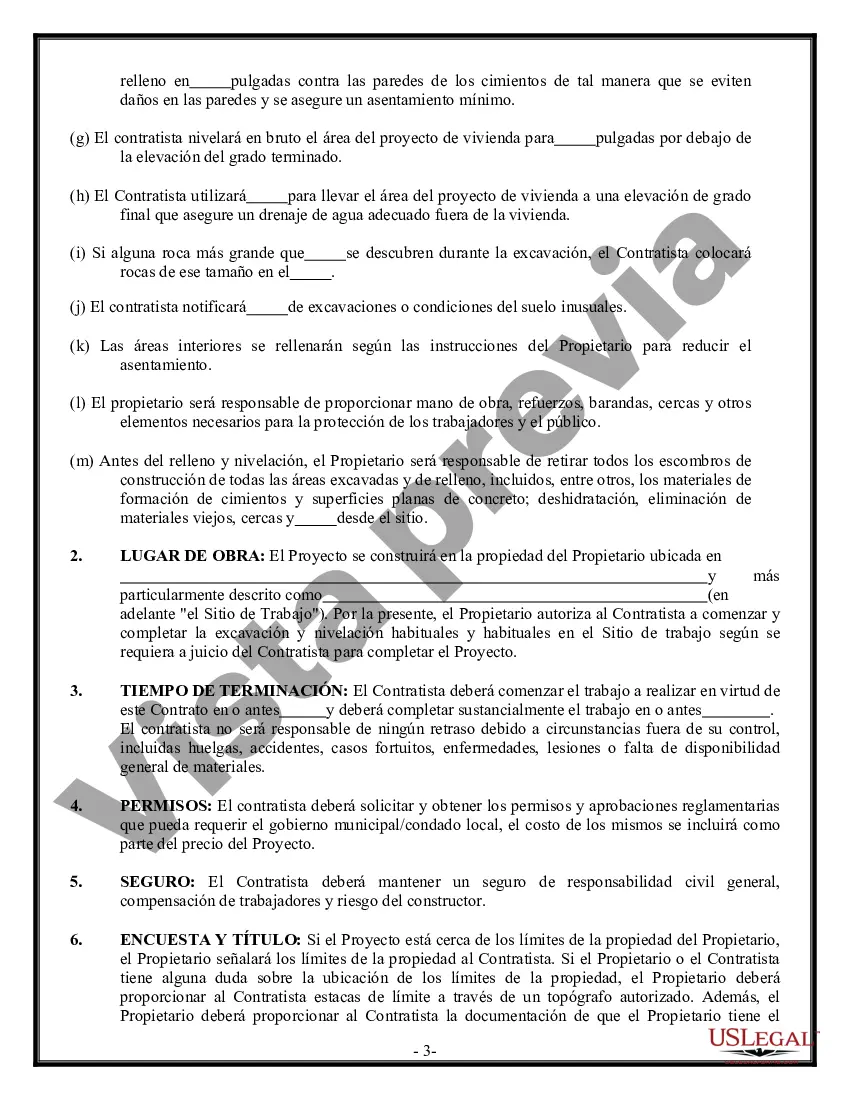 Preview Contrato de excavadora para contratista