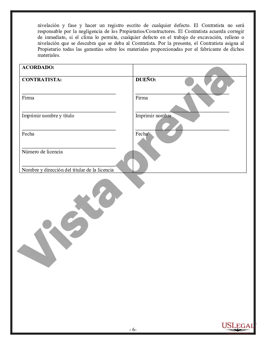 Preview Contrato de excavadora para contratista