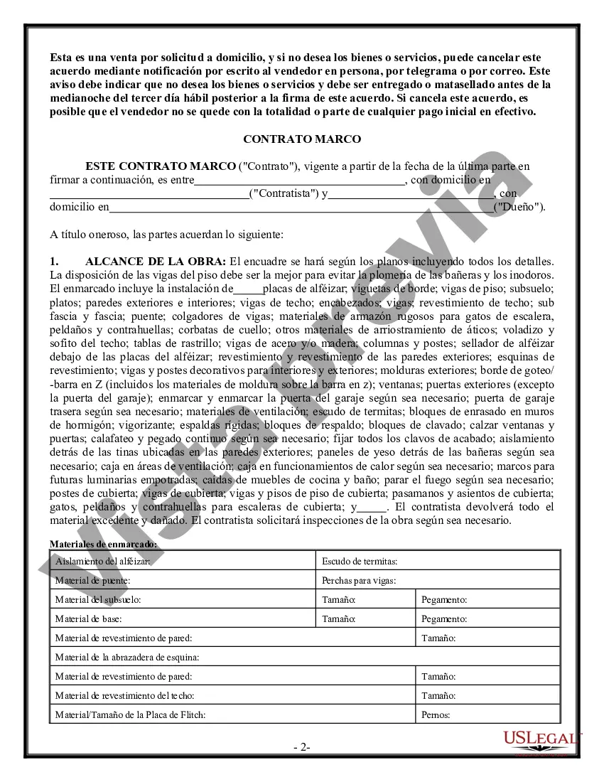 Preview Contrato marco para contratista