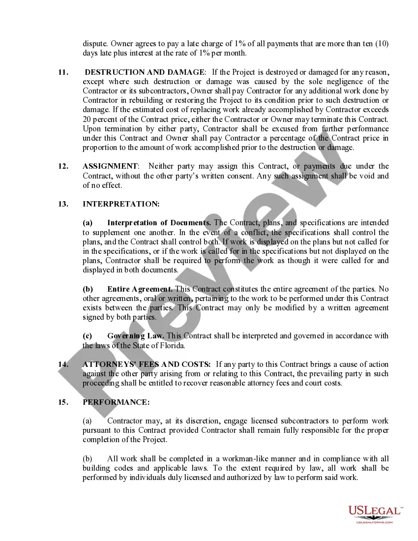 Preview Site Work Contract for Contractor