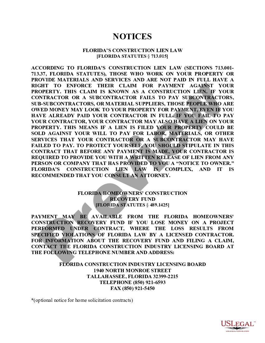 page 0 Siding Contract for Contractor preview
