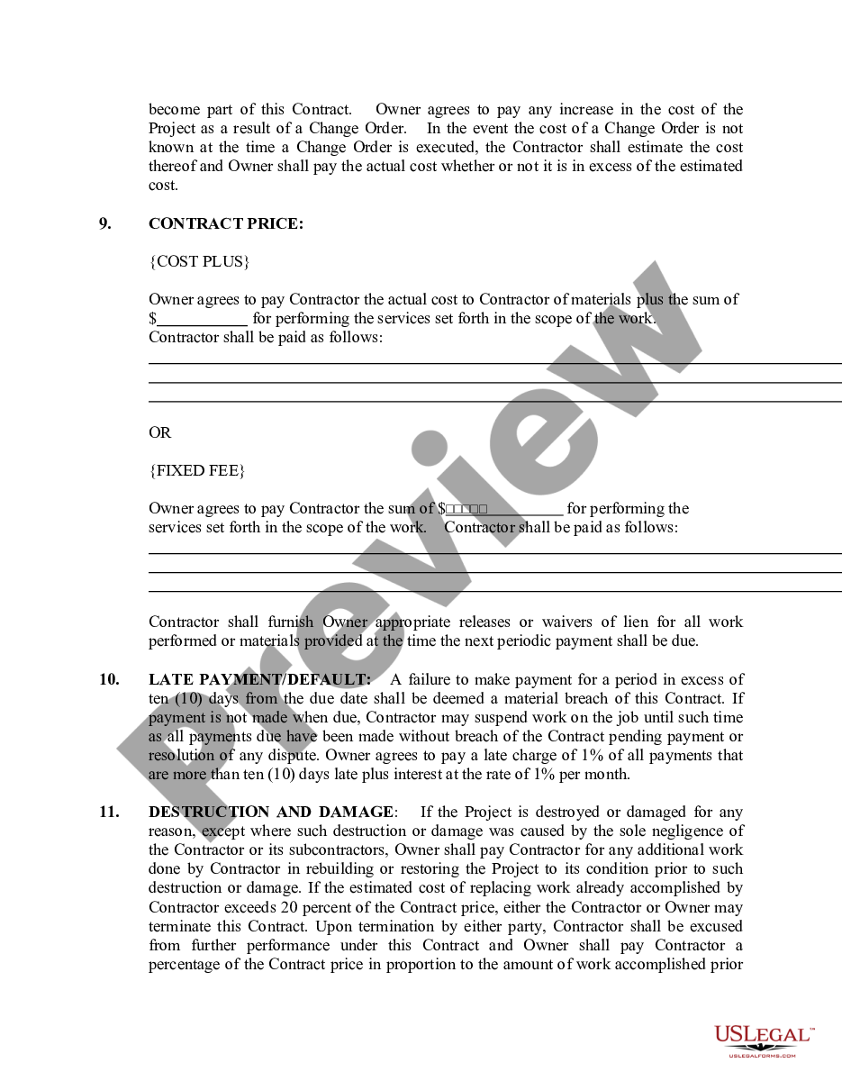 page 3 Foundation Contract for Contractor preview