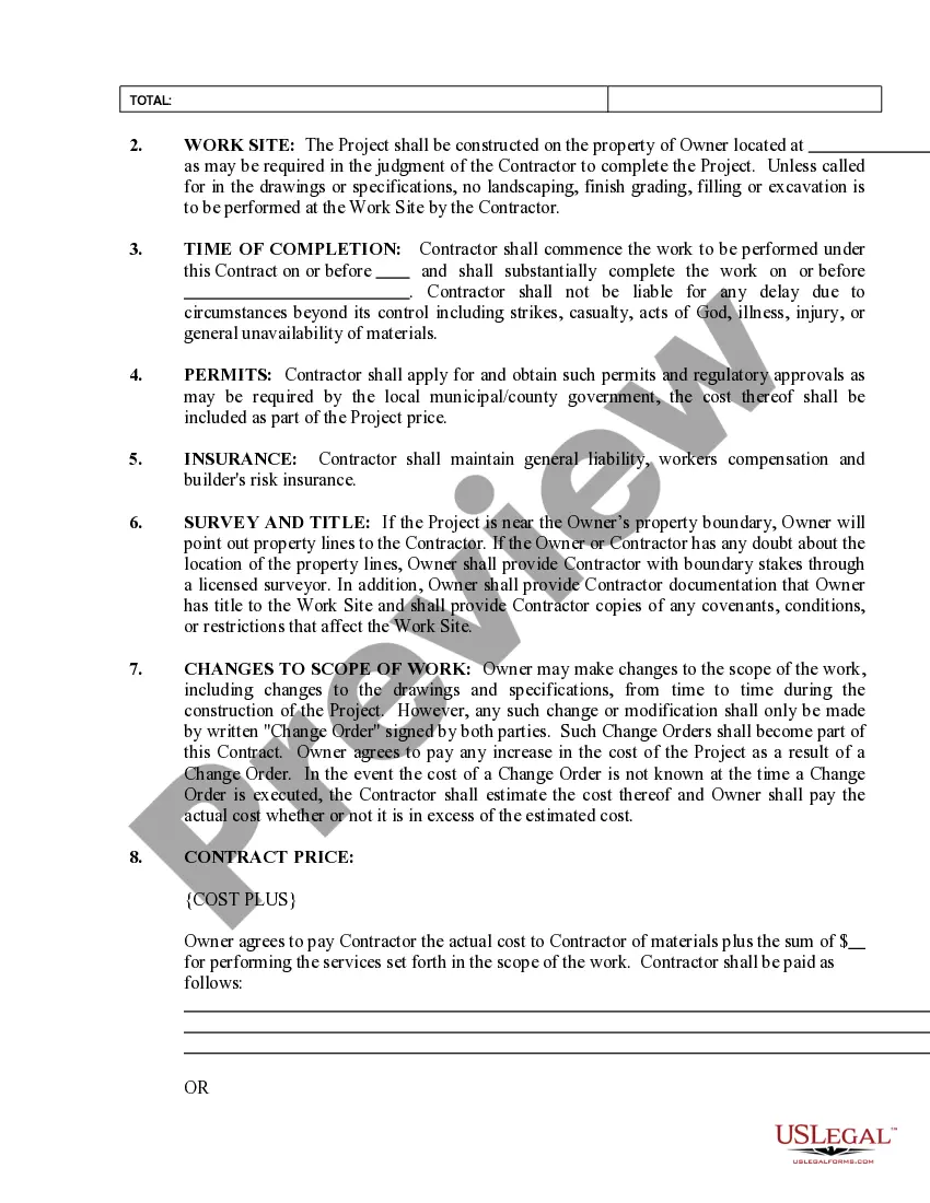Preview Electrical Contract for Contractor