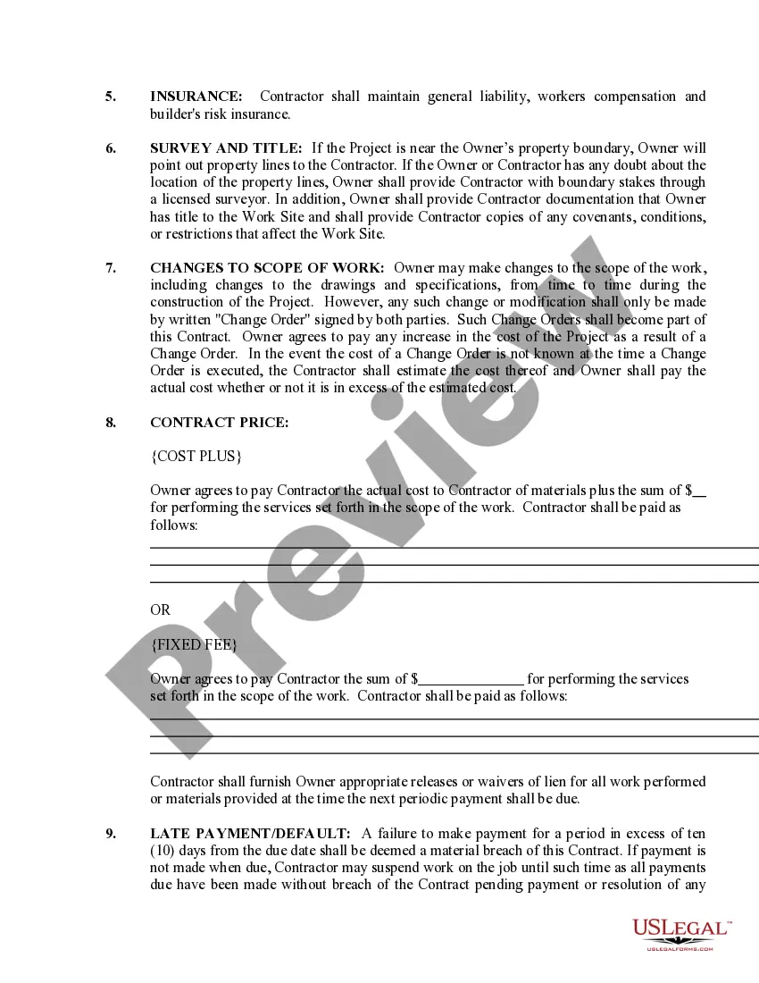 Preview Sheetrock Drywall Contract for Contractor