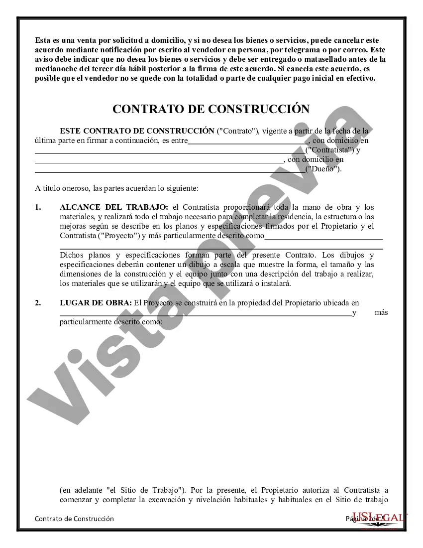 Preview Costo del contrato de construcción más o tarifa fija