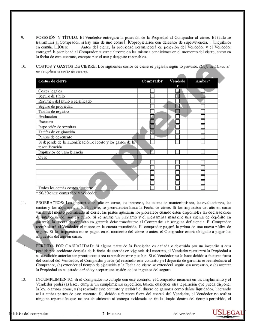 Preview Contrato de Compraventa de Bienes Inmuebles sin Corredor para Acuerdo de Venta de Casa Residencial