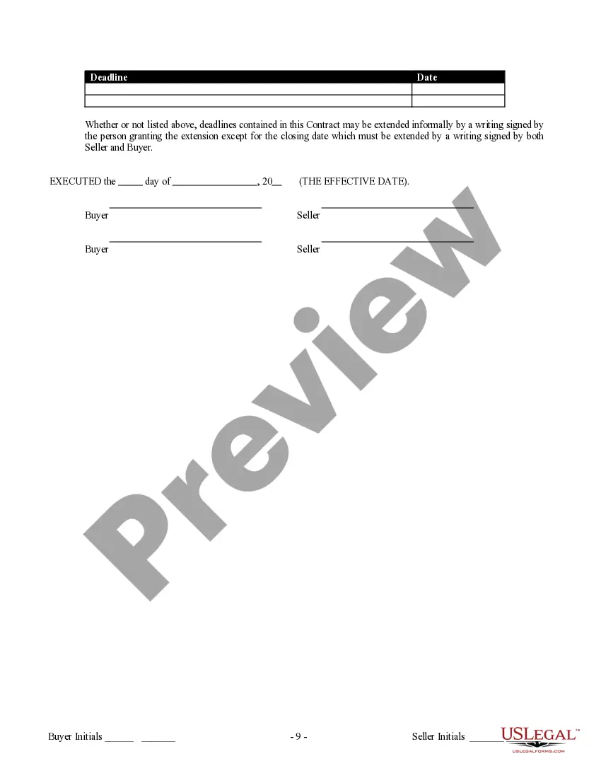 Preview Contract for Sale and Purchase of Real Estate with No Broker for Residential Home Sale Agreement