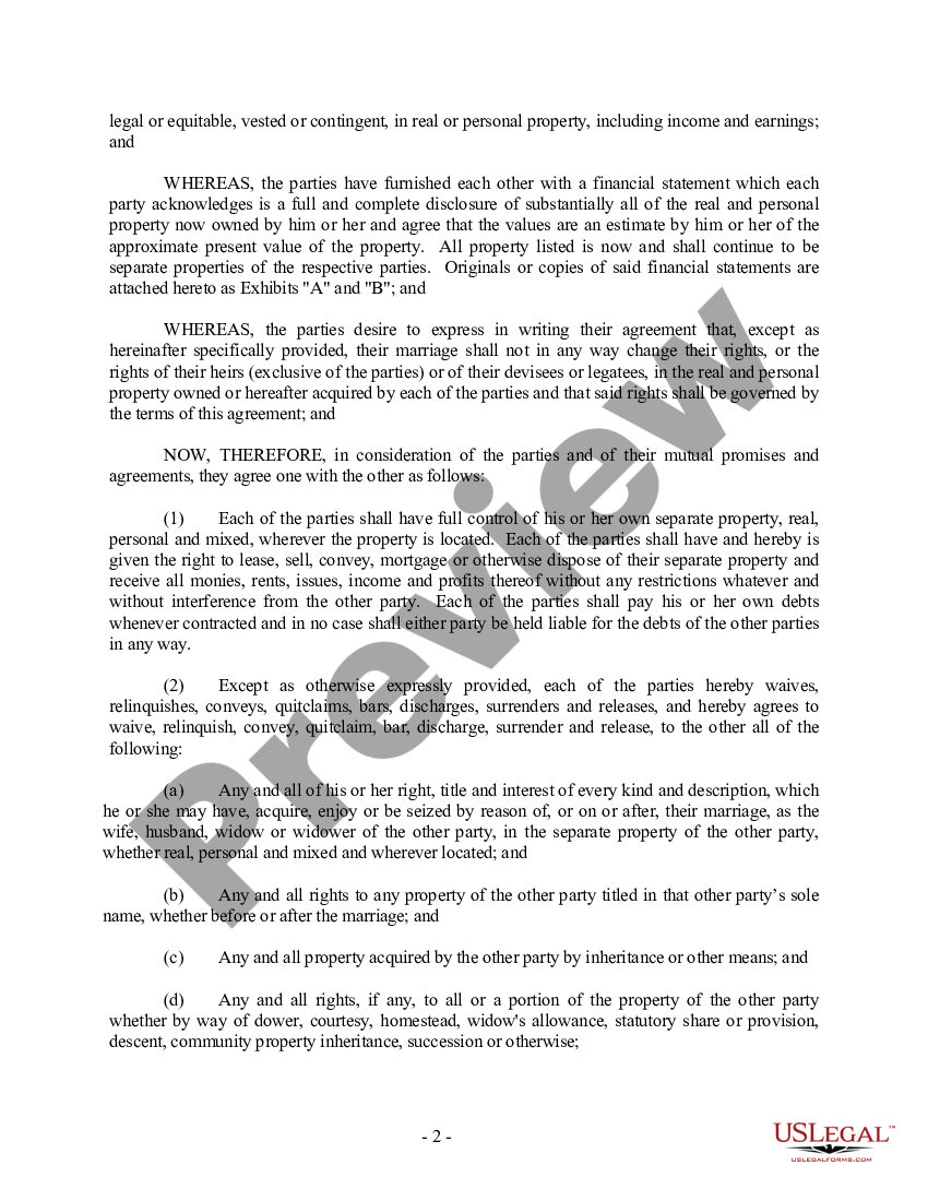 florida-prenuptial-premarital-agreement-with-financial-statements-us