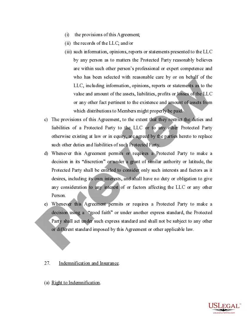 Get Limited Liability Company LLC Operating Agreement Preview Limited Liability Company LLC Operating Agreement
