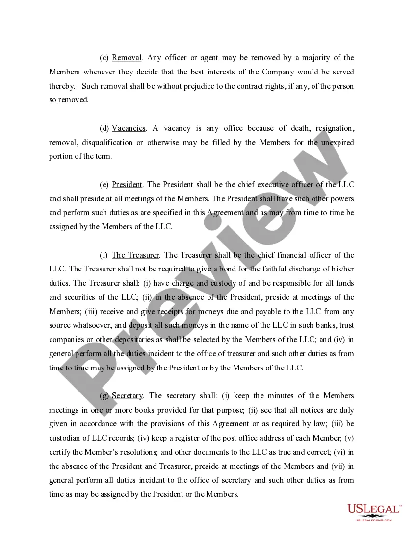 Get Limited Liability Company LLC Operating Agreement Preview Limited Liability Company LLC Operating Agreement