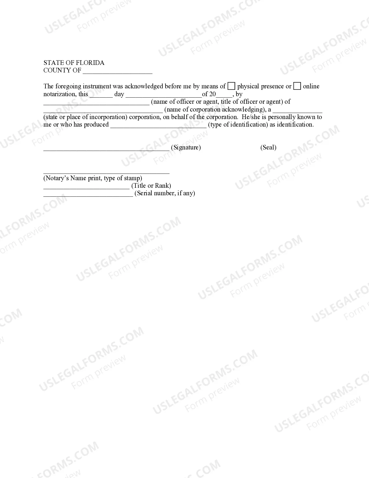 Preview Warranty Deed from Corporation to Corporation