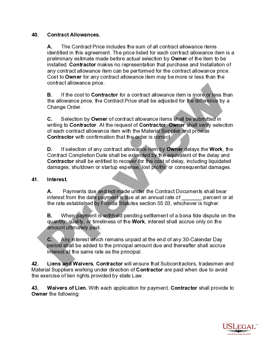 Preview Home Improvement Contract - Self-Employed