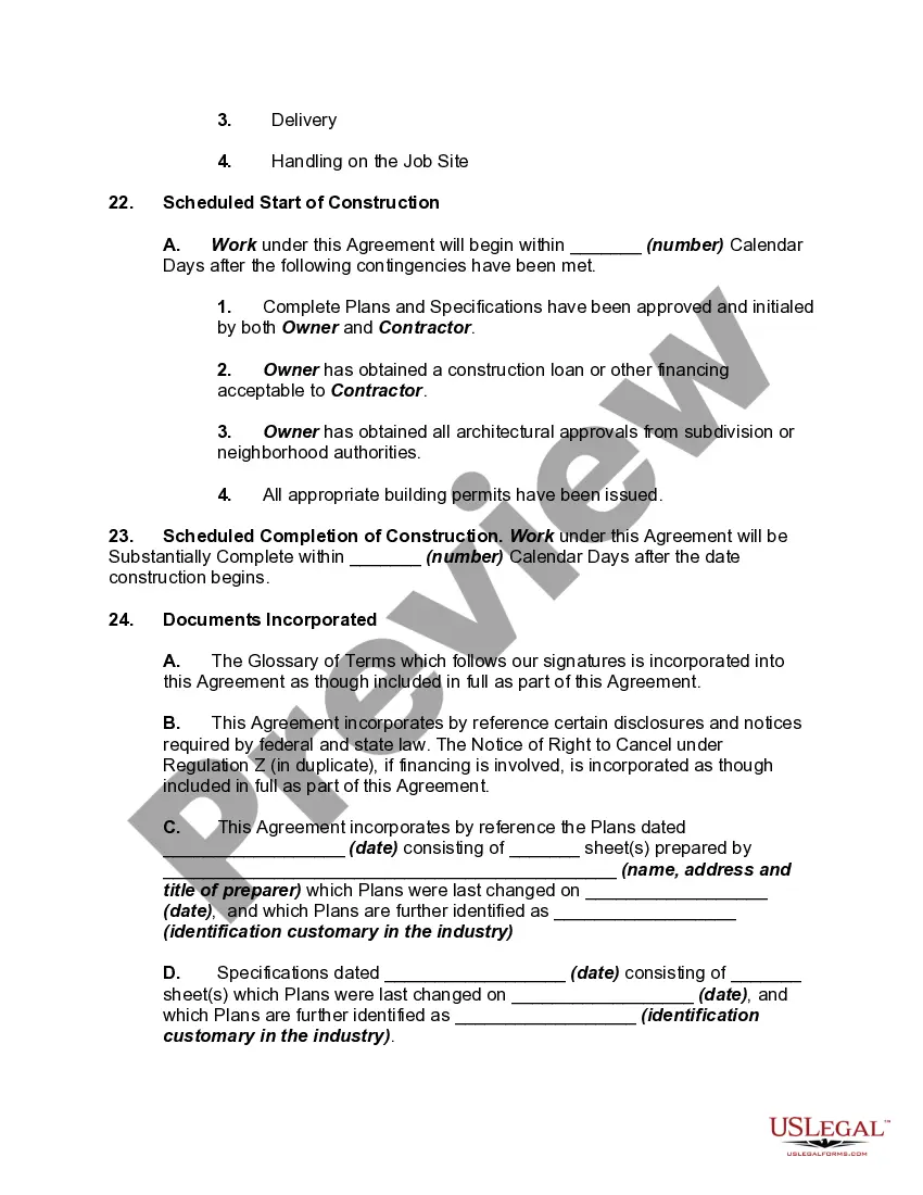 Preview Home Improvement Contract - Self-Employed