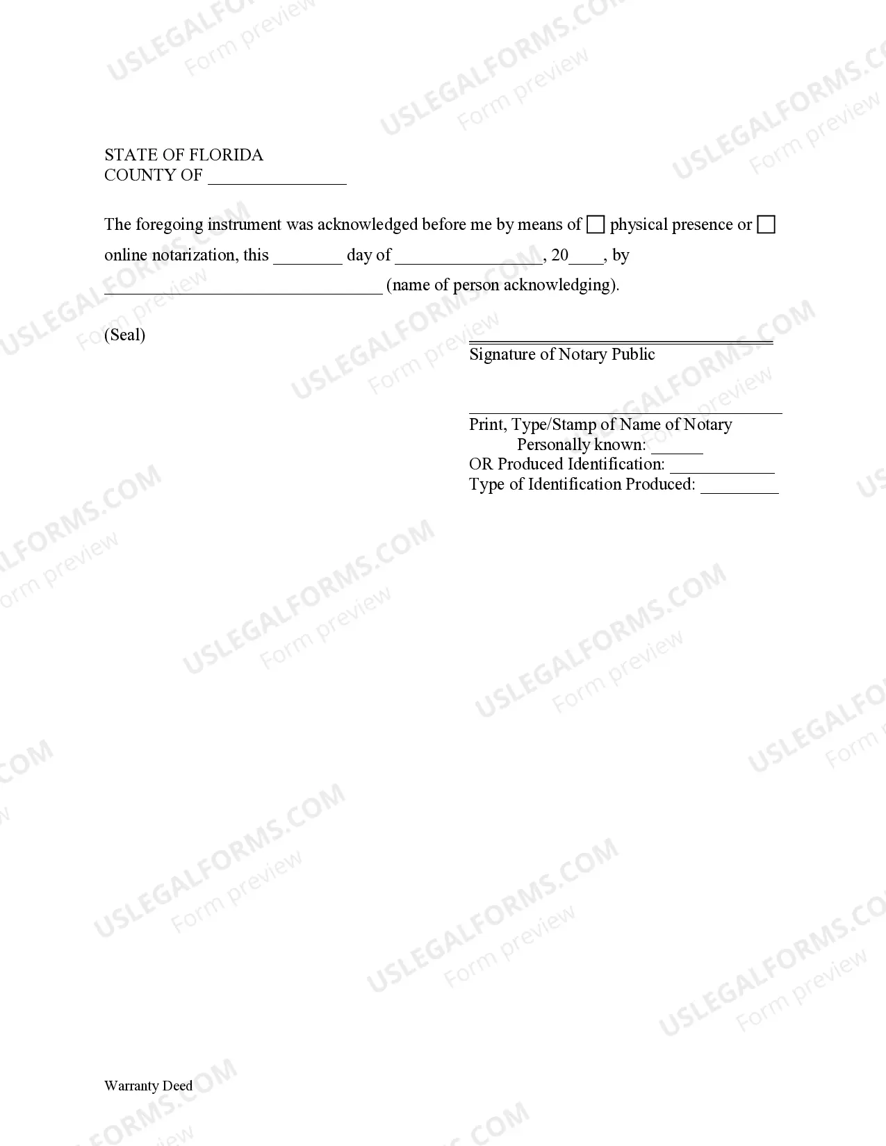 Preview Warranty Deed from Husband and Wife to Husband and Wife