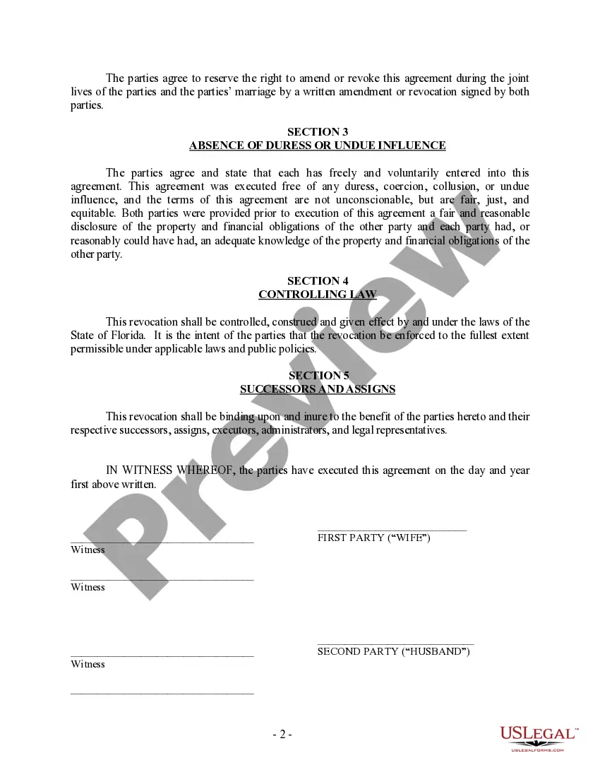 Get Revocation of Postnuptial Property Agreement Preview Revocation of Postnuptial Property Agreement