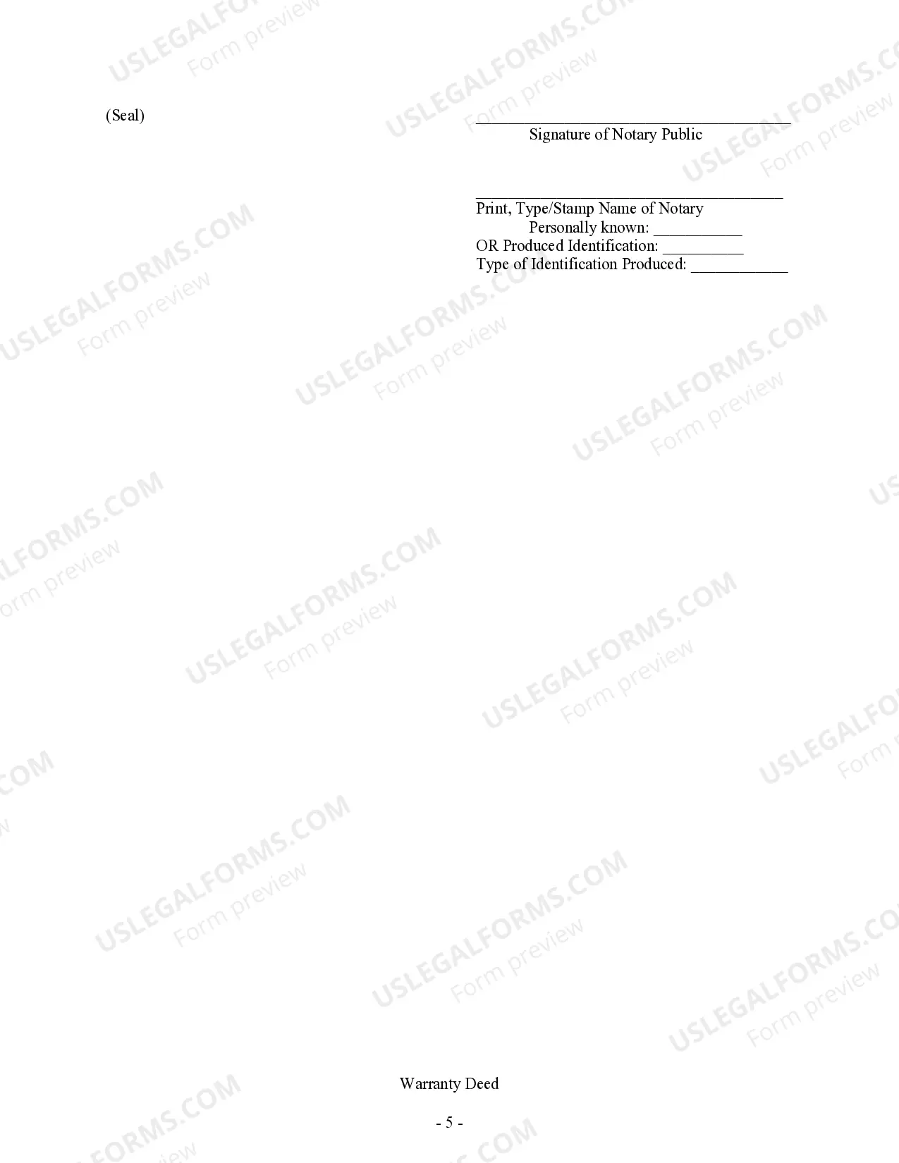 Preview Warranty Deed - Trust to Three Individuals