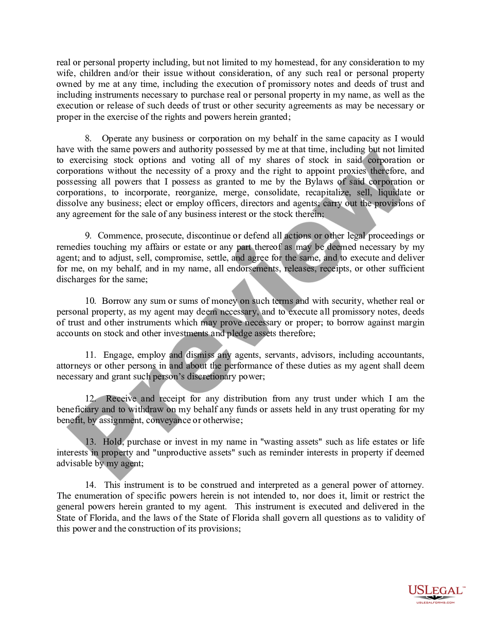 page 2 General Power of Attorney for Property and Finances - Nondurable preview