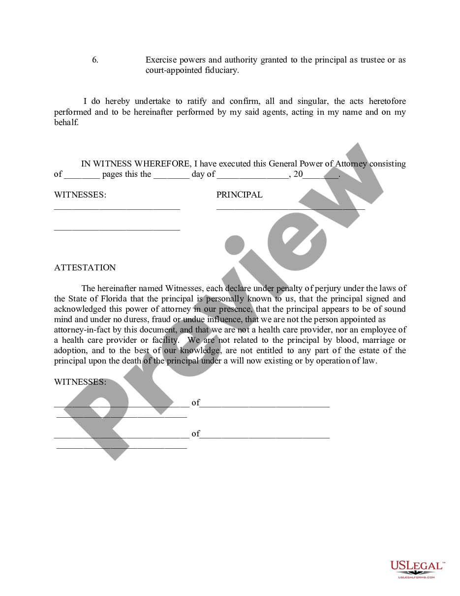 page 4 General Power of Attorney for Property and Finances - Nondurable preview