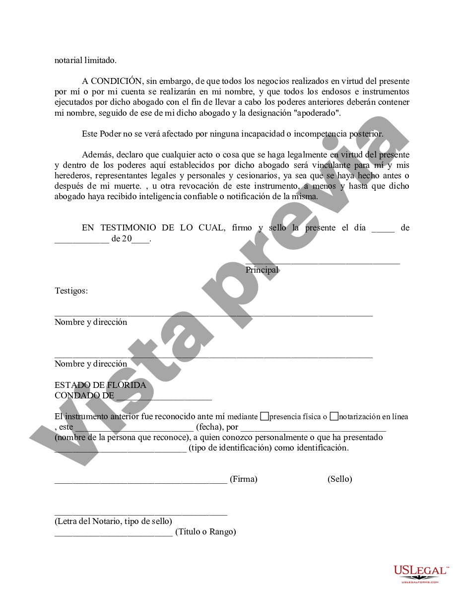 Poder Notarial Us Legal Forms 9069