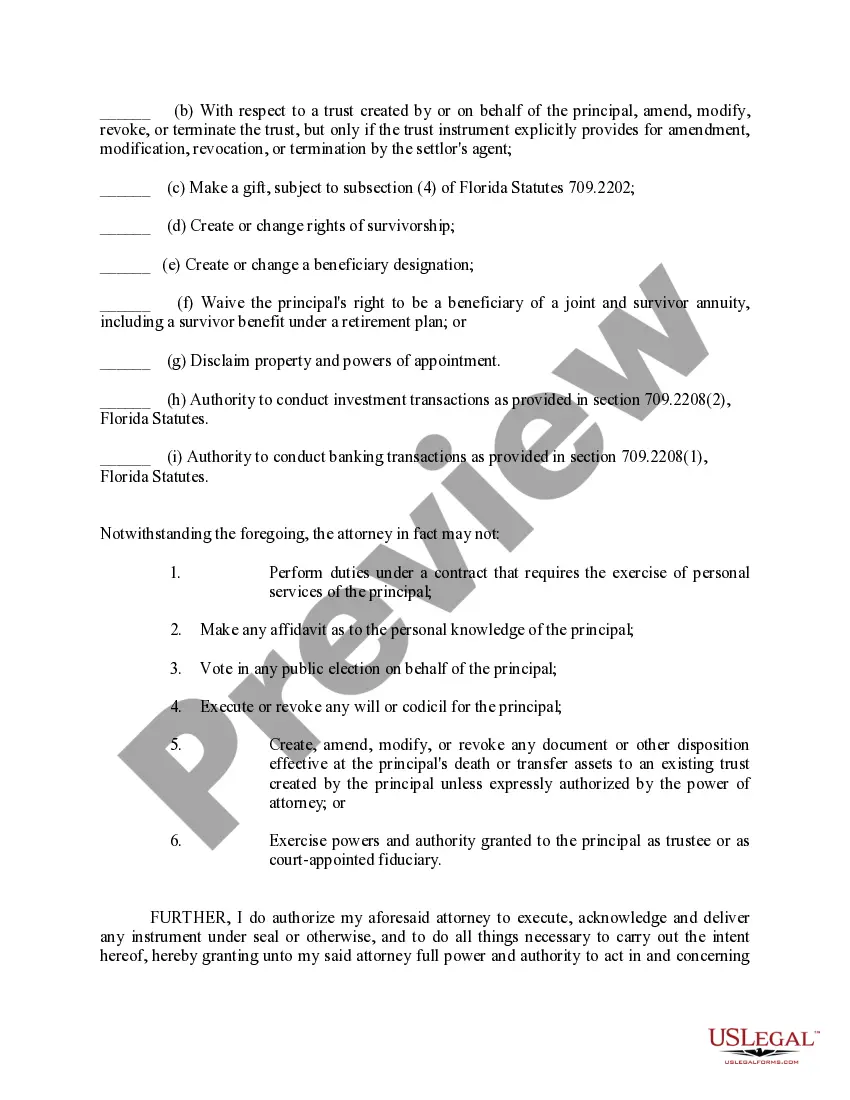 Preview Limited Power of Attorney