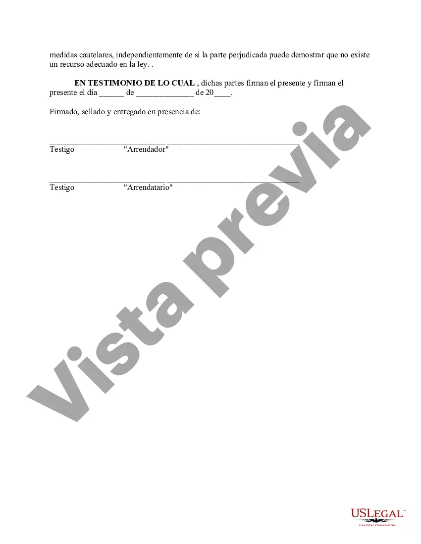 Preview Arrendamiento de oficina - Forma abreviada