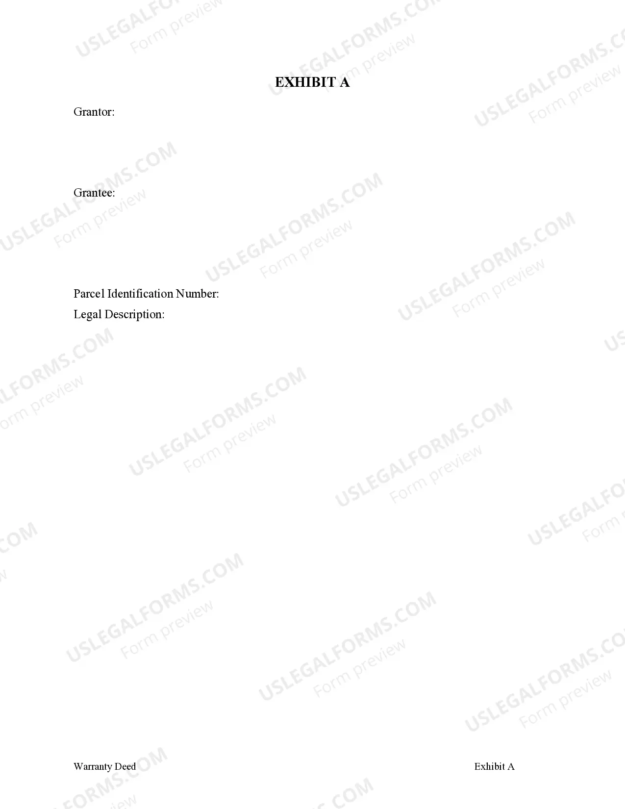 Preview Warranty Deed from Three Individuals to Four Individuals