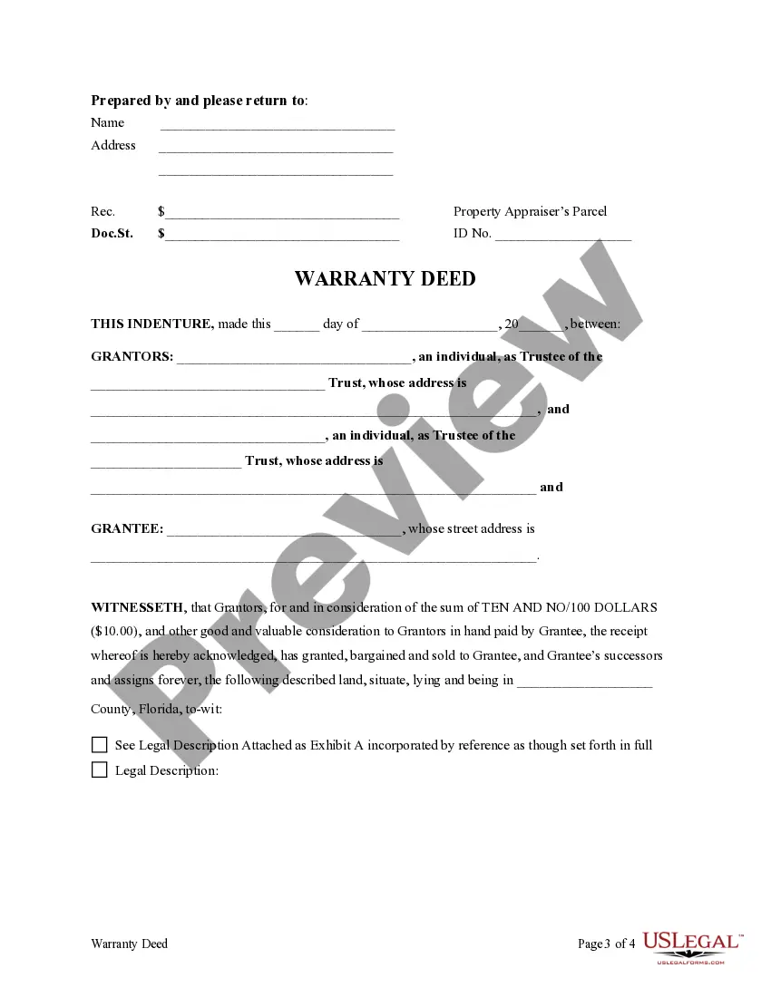 Preview Trust - Two Individual Trustees - to an Individual