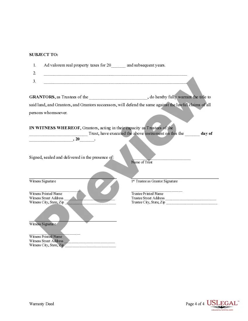 Preview Trust - Two Individual Trustees - to an Individual