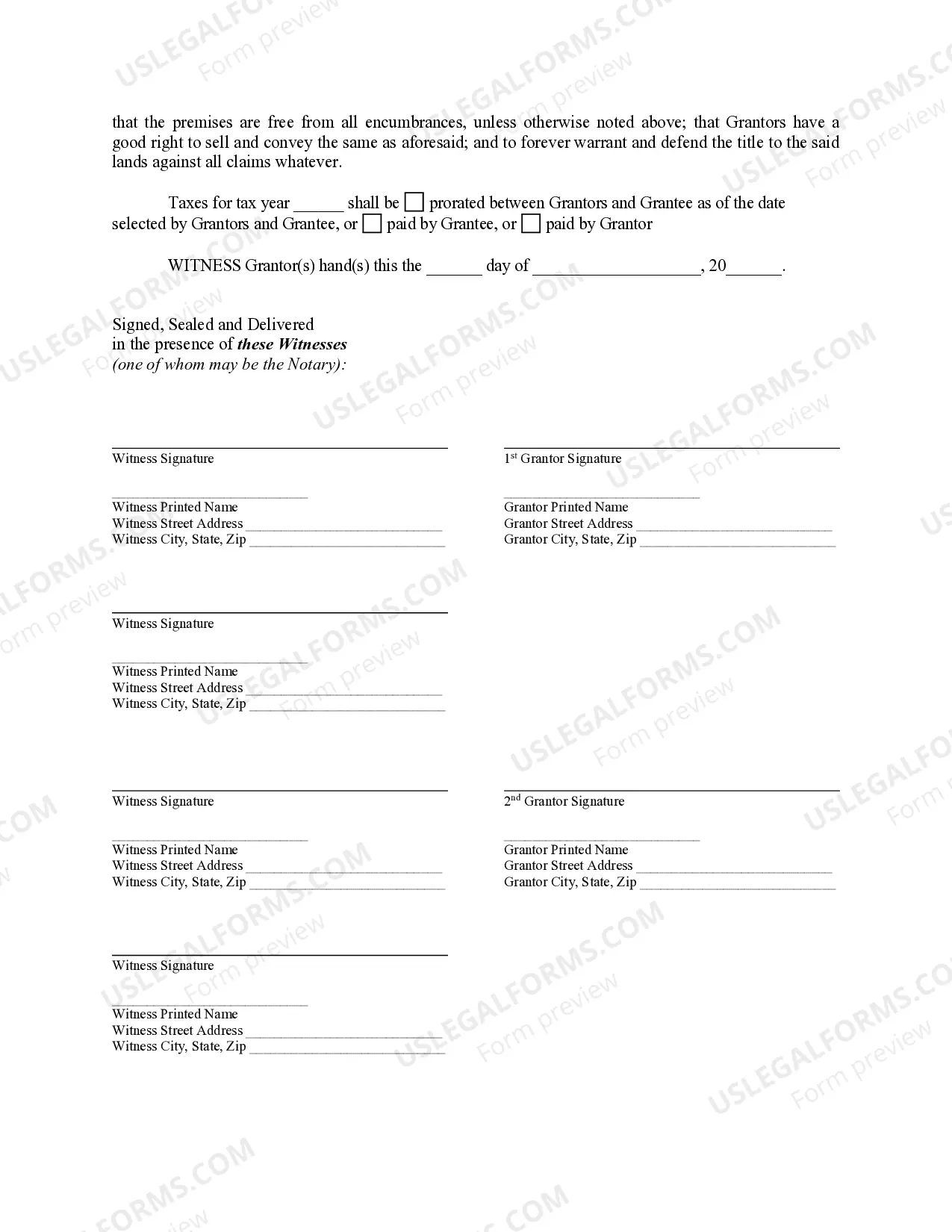 Preview Warranty Deed from two Individuals to LLC