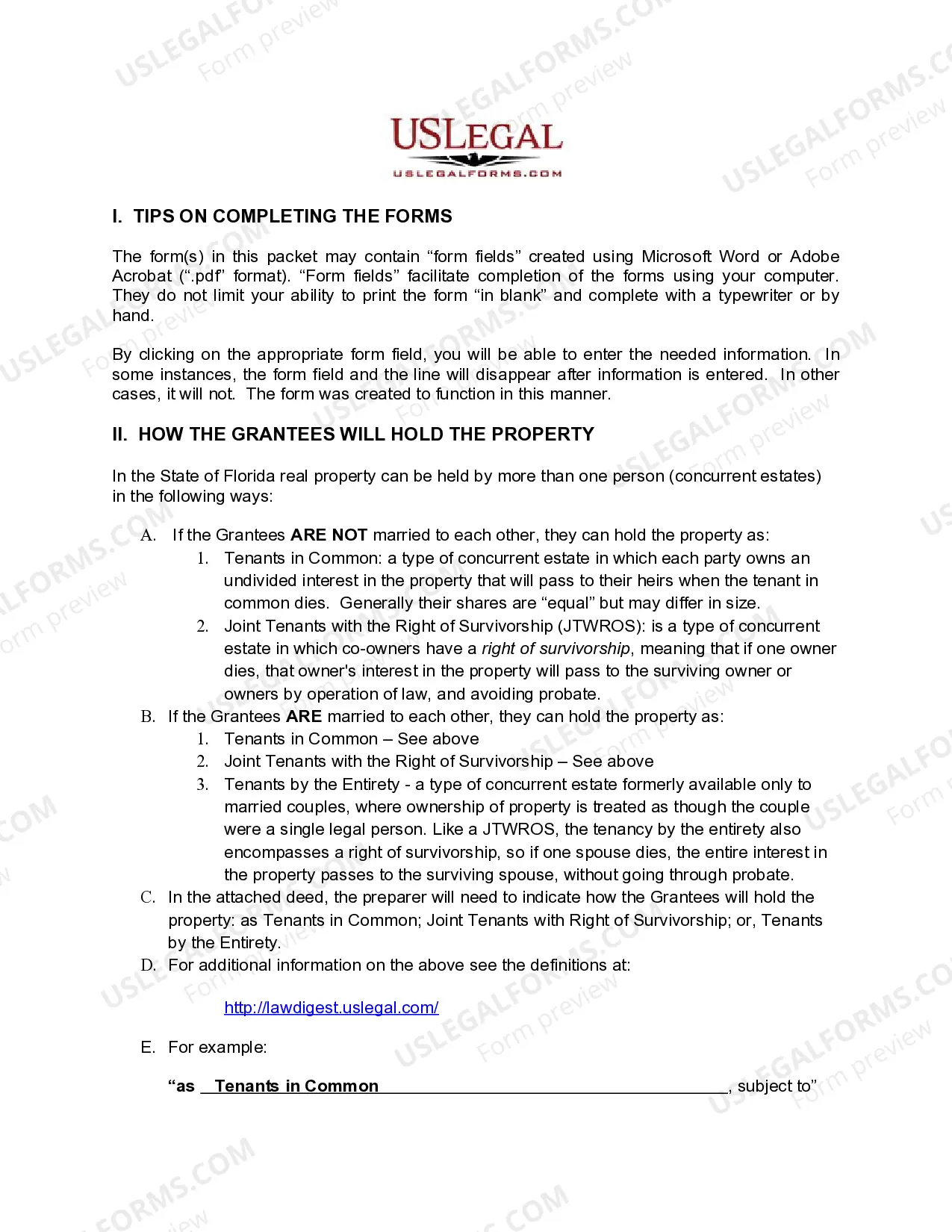 Preview Enhanced Life Estate or Lady Bird Deed - Two Individuals / Husband and Wife to Two Individuals / Husband and Wife