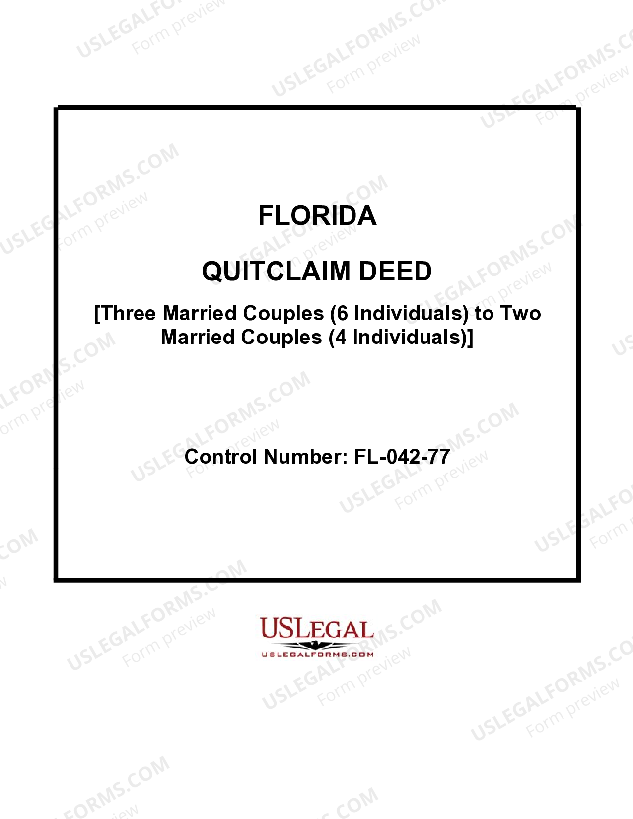 Port St. Lucie Florida Quitclaim Deed Three Married Couples (6