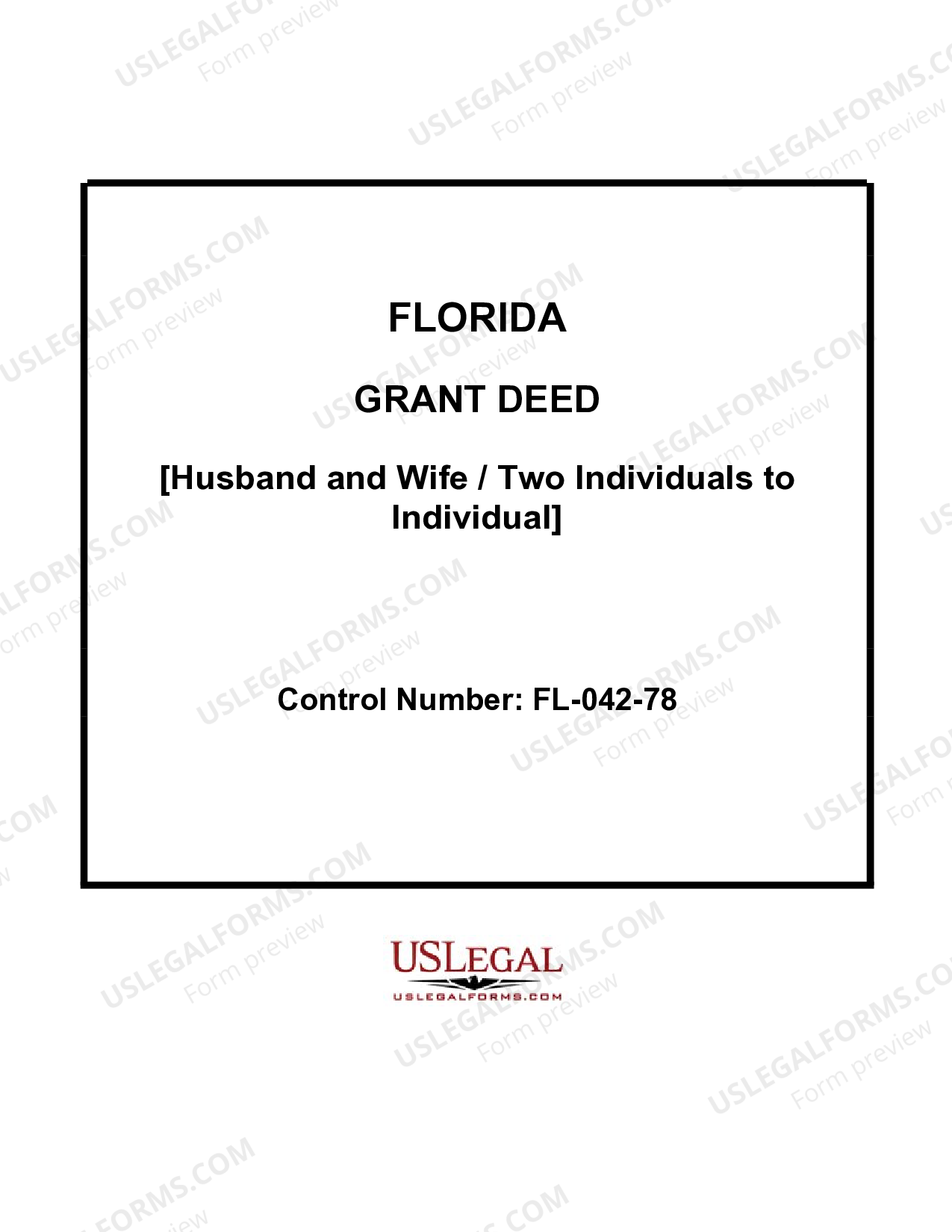 Florida Grant Deed Husband and Wife, or Two Individuals Grant Deed