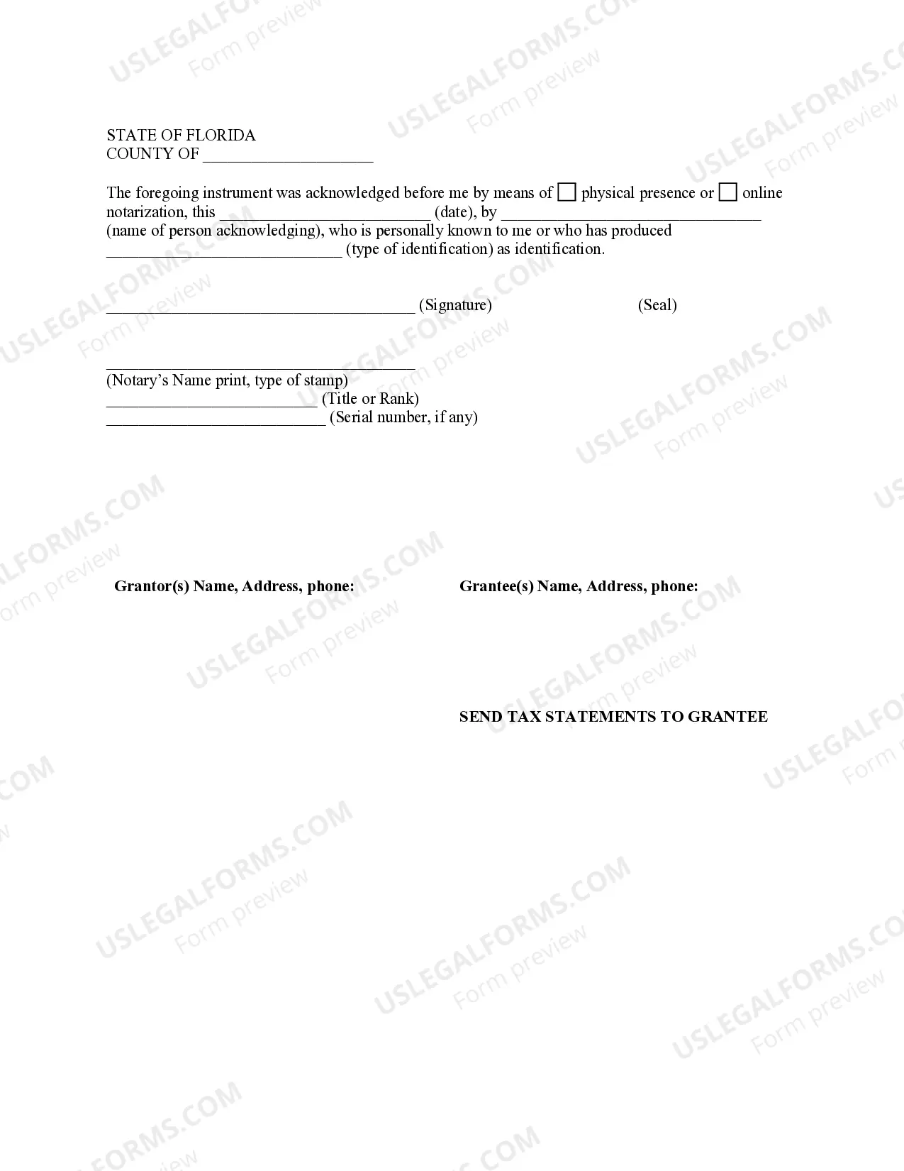 Preview Warranty Deed from two Individuals to Corporation
