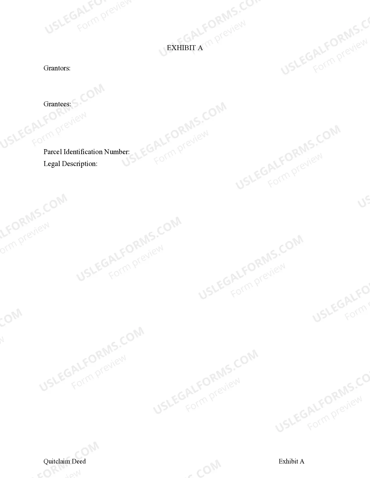 Preview Quitclaim Deed - One Individual to Two Individuals with Grantor Retaining a Life Estate